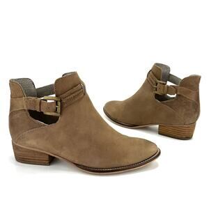 Seychelles Tourmaline Women Tan Moto/Biker Boot Size 6 Leather Block Heel Bootie